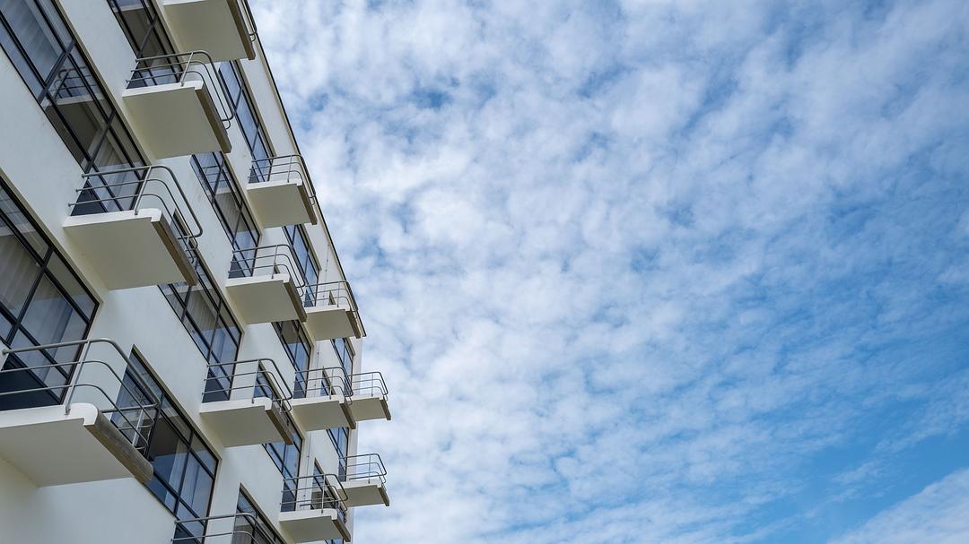 Balcony and blue sky